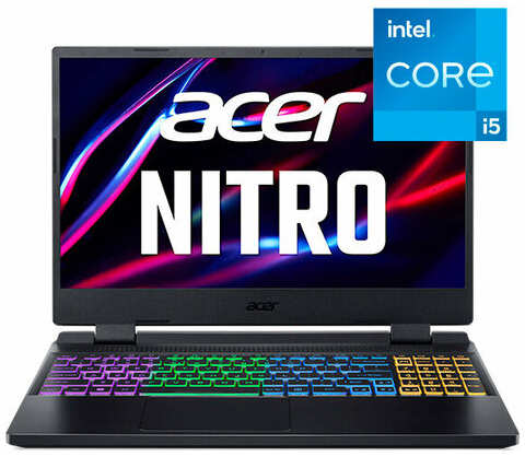 Ноутбук Acer Nitro 5 AN515-58 Core i5-12450H 16GB / SSD 512 GB / GeForce RTX 4050 6GB / DOS / NH. QLZER.008