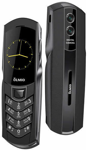 Телефон OLMIO K08 RU, 2 micro SIM, черный 19846200020665