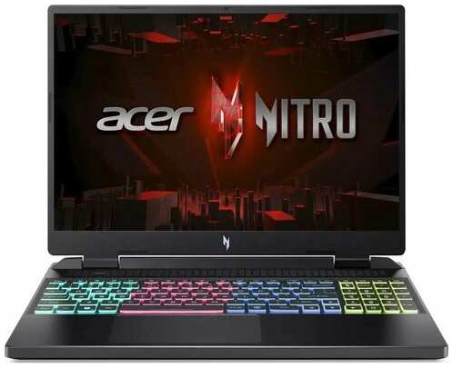 Ноутбук Acer Nitro AN16-41-R7X6 16 (1920x1200) IPS 165Гц/AMD Ryzen 7 7840H/16ГБ DDR5/1ТБ SSD/GeForce RTX 4050 6ГБ/Без ОС черный (NH. QLKCD.001) 19846219103744