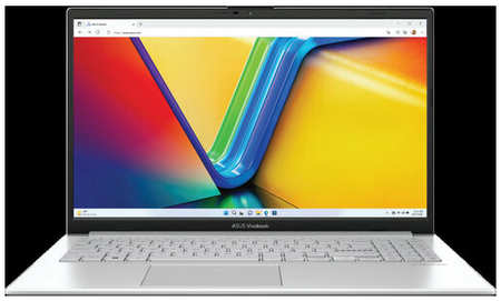 Ноутбук Asus E1504FA-L1830W (15.6″/AMD Ryzen3-7320U/8Gb/256SSD/UMA/W11/FHD/OLED/Cool Silver)