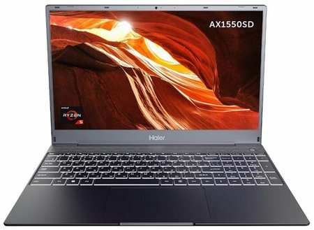 Ноутбук Haier AX1550SD/15.6″/AMD Ryzen 5 5500U/8/512/noOS/Grey 19846259073273