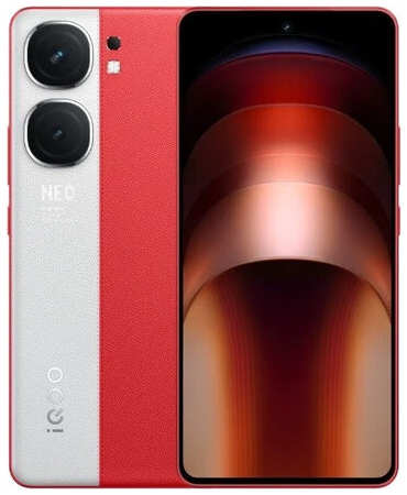 Смартфон iQOO Neo9 12/256 ГБ CN, Dual nano SIM, красный/белый 19846302971999