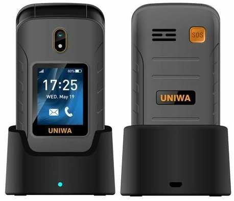 Телефон UNIWA V909T, nano SIM, серый 19846307328763
