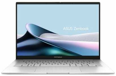 Ноутбук ASUS ZenBook UX3405M 14 2024 AI, Intel Core Ultra 9 185H, 32 ГБ, SSD 1024 ГБ, 2.8K OLED, Intel Arc, Win 11 RU, Foggy Silver