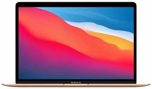 13.3″ Ноутбук Apple MacBook Air 13 Late 2020 2560x1600, Apple M1 3.2 ГГц, RAM 8 ГБ, DDR4, SSD 256 ГБ, Apple graphics 7-core, macOS, золотой, Английская раскладка