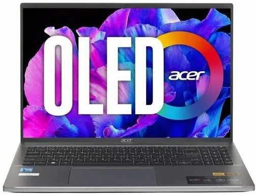 Ноутбук Acer Swift Go 16 SFG16-71-54BD 3200x2000, OLED, Intel Core i5-13420H, RAM 16 ГБ, SSD 512 ГБ, Intel Iris Xe Graphics, Win11[NX. KM4CD.001]