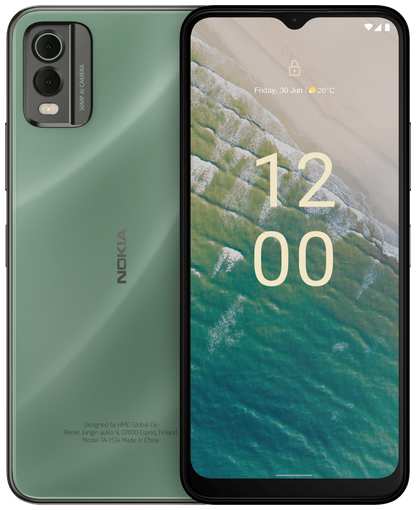 Смартфон Nokia C32 4/64 ГБ, Dual nano SIM, Autumn Green 19846398787400
