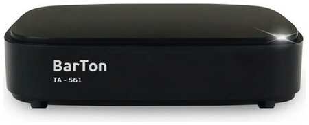 Сима-ленд Приставка для цифрового ТВ BarTon TA-561, FullHD, DVB-T2, HDMI, USB, чёрная