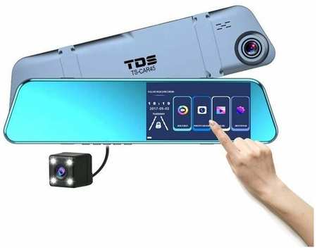 TDK Автомобильный Видеорегистратор зеркало+камера TDS TS-CAR45 19846403248174