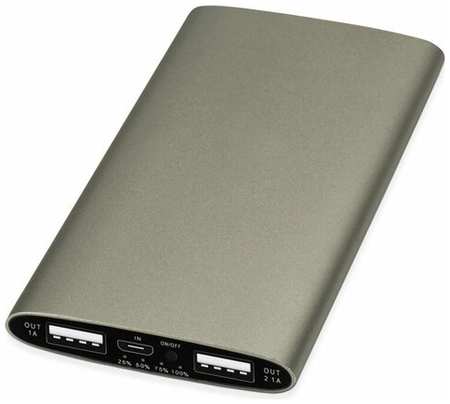 Портативное зарядное устройство ″Мун″ с 2-мя USB-портами, 4400 mAh, бронзовый 19846403874944