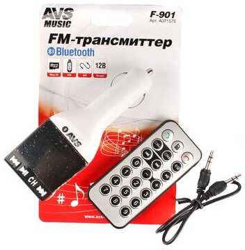 MP3 плеер + FM трансмиттер с дисплеем и пультом AVS F-901 (Bluetooth) 19846404151355