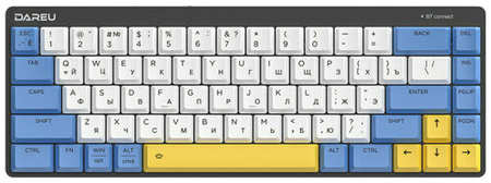 Клавиатура Dareu EK868 White-Blue-Yellow, Red Switch 19846404667906