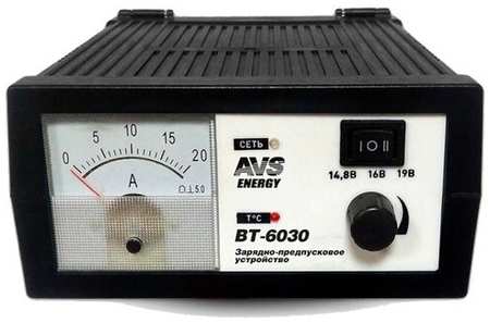 Зарядное устройство AVS BT-6030 для автомобильного аккумулятора (20A) 12V, A78866S 19846404905583