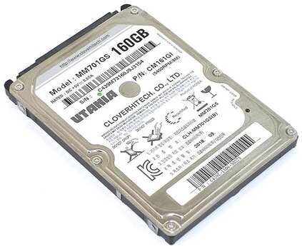 ОЕМ Жесткий диск HDD 2,5″ 160GB UTANIA MM701GS 19846405931188