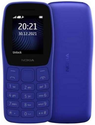 Телефон Nokia 105 DS 2022 (TA-1428), 2 SIM, blue 19846406111926