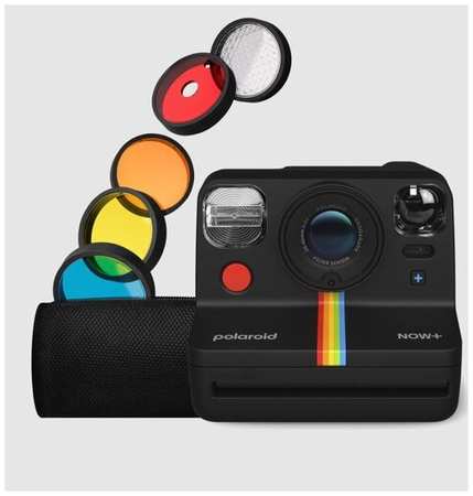 Фотоаппарат моментальной печати Polaroid Now Plus Black 2 поколения с комплектом на 5 фильтров для объектива 19846407061348