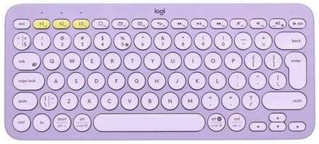 Беспроводная клавиатура Logitech K380 Multi-Device лавандовый, английская, 1 шт