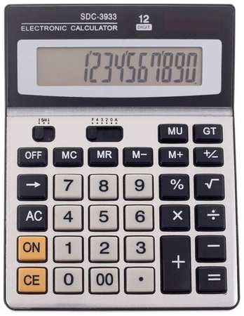 Калькулятор настольный, 12 - разрядный, SDC - 3933 19846410079780