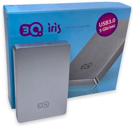 Внешний HDD 3Q Iris Portable HDD External 500 ГБ Серебро 19846410135582