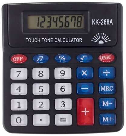 Калькулятор настольный, 8 - разрядный, PS - 268A, с мелодией 19846410249794