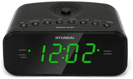 Радиобудильник Hyundai H-RCL221 черный 19846410603351