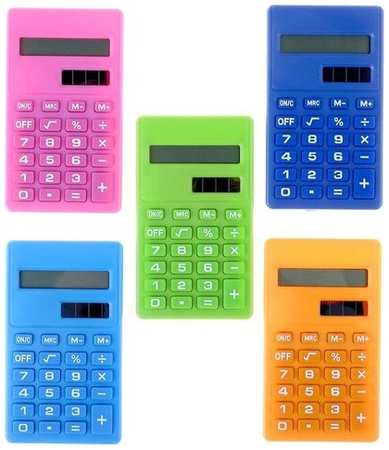 Сима-ленд Калькулятор карманный 08-разрядный двойное питание, корпус микс 651463 19846410700245