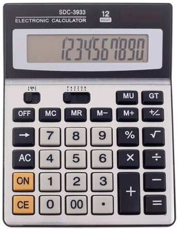 Калькулятор настольный, 12 - разрядный, SDC - 3933 19846410700809