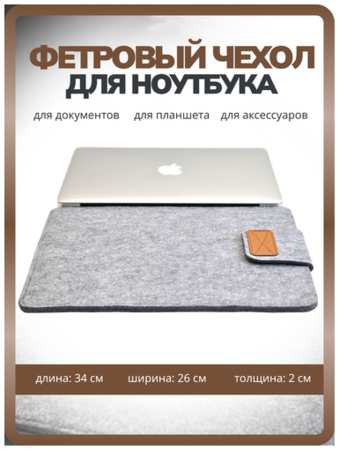 Сумка чехол Shanly для ноутбука macbook air, pro и планшета Ipad