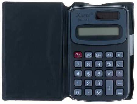 Калькулятор карманный счехлом 8 - разрядный, KC - 888, двойное питание 19846410733006