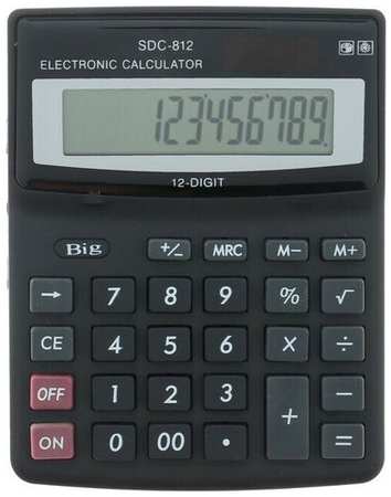 Калькулятор настольный, 12 - разрядный, SDC - 812V 19846410750566