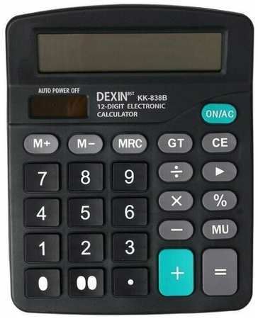 Сима-ленд Калькулятор настольный, 12 - разрядный KK-838B двойное питание,145 x 183 x 43 мм 19846410758848