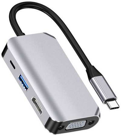 USB-концентратор Multi-functional HUB Type-C (USBC) - Type-C (PD) / USB 3.0 / HDMI / VGA