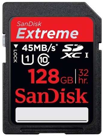 SD 128GB SanDisk SDXC Class 10 Extreme 45MB/s SDSDX-128G-X46
