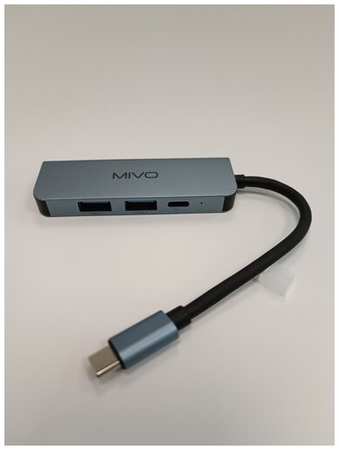 USB HUB Разветвитель 4-in-1 Multifunctional Type-C Adapter Type-C to PDх1+ USB3.0х1+ USB2.0х1+ HDMIх1 Mivo MH-4012 19846413180393