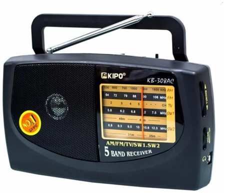 Переносной радиоприемник/KIPO/Разъем для наушников/Работа от сети/Качественный 19846414831416