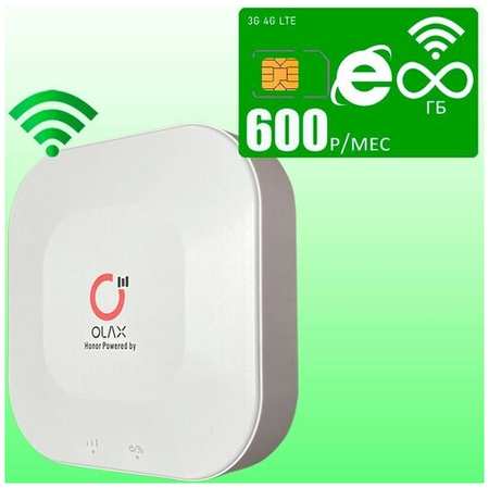 Wi-Fi роутер OLAX MT30 + сим карта с безлимитным интернетом и раздачей за 750р/мес 19846419224373