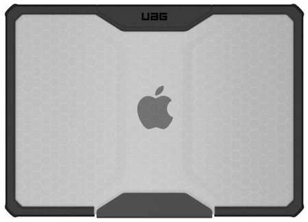 Чехол Urban Armor Gear (UAG) Plyo Series для MacBook Air 13″ (2022 M2), цвет Прозрачный/черный (Ice/black) 19846419415520