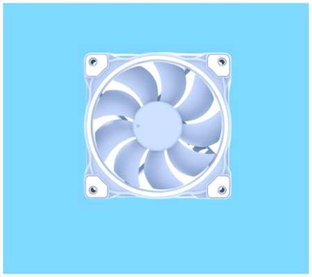 Вентилятор для корпуса ID-Cooling ZF-12025 Baby Blue 120mm, 900 2000 RPM, 4Pin PWM 19846420119780