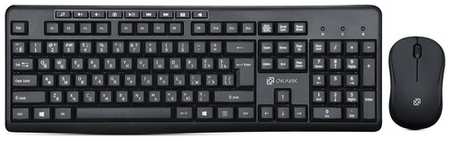 Клавиатура + мышь OKLICK 225M клав: черный мышь: черный USB беспроводная Multimedia (1454537) 19846420617583
