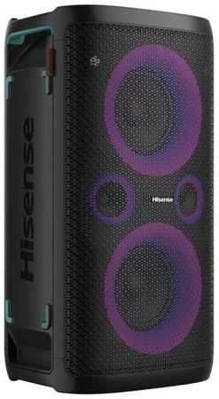 Аудиоцентр Hisense Портативная колонка 2.0 300W (встроенный сабвуфер 100Вт) Bluetooth, Караоке, подключение гитары, беспроводная зарядка
