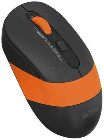 Мышь A4TECH, мышь оптическая, мышь беспроводная, USB, мышь 2000 dpi, мышь черного и оранжевого цветов 19846422776987