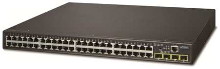 Коммутатор/ PLANET IPv4/IPv6, 48-Port 10/100/1000Base-T + 4-Port 100/1000MBPS SFP L2/L4 /SNMP Manageable Gigabit Ethernet Switch GS-4210-48T4S 19846423063346