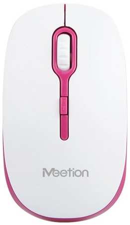 Беспроводная мышь MeeTion, 2.4ГГц, 800/1200/1600 dpi, белый/красный {MT-R547-WHRD} 19846423358056