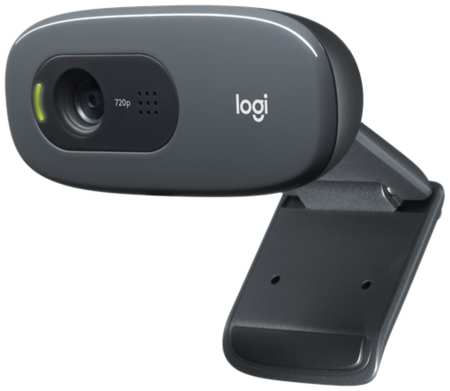 Веб-камера Logitech C270 (HD 720p/30fps, фокус постоянный, угол обзора 60°, кабель 1.5м) (арт. 960-000999, M/N: V-U0018) 19846423932331