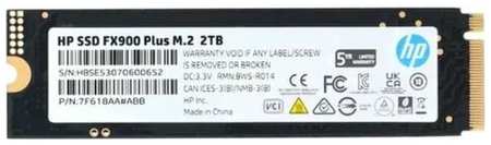 Накопитель HP FX900 Plus Series 7F618AA#ABB SSD, M.2, 2.0Tb, PCI-E 4.0 x4, чтение: 7100 Мб/сек, запись: 6300 Мб/сек, 3D NAND, 1200 TBW 19846425592593