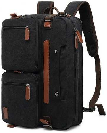 Рюкзак для ноутбука 15.6 дюймов бизнес черно-серый, трансформер 19846425741791