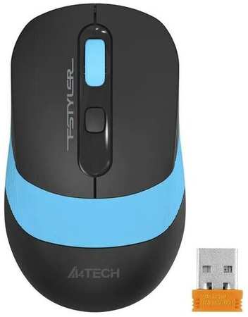 Мышь A4TECH, мышь оптическая, мышь беспроводная, USB, мышь 2000 dpi, мышь черного, синего цветов 19846427186260