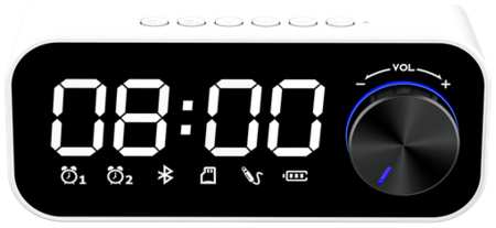 Беспроводная колонка c будильником и часами Recci RSK-W11 Clock Speaker 5 Вт, FM