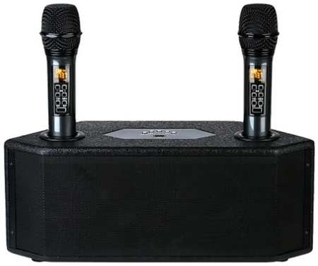 Караоке колонка с микрофонами SkyDisco Music Box Bluetooth 2 Black 19846429695387