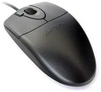 Мышь A4TECH, мышь оптическая, мышь проводная, USB, мышь 1000 dpi, мышь черного цвета 19846429859405